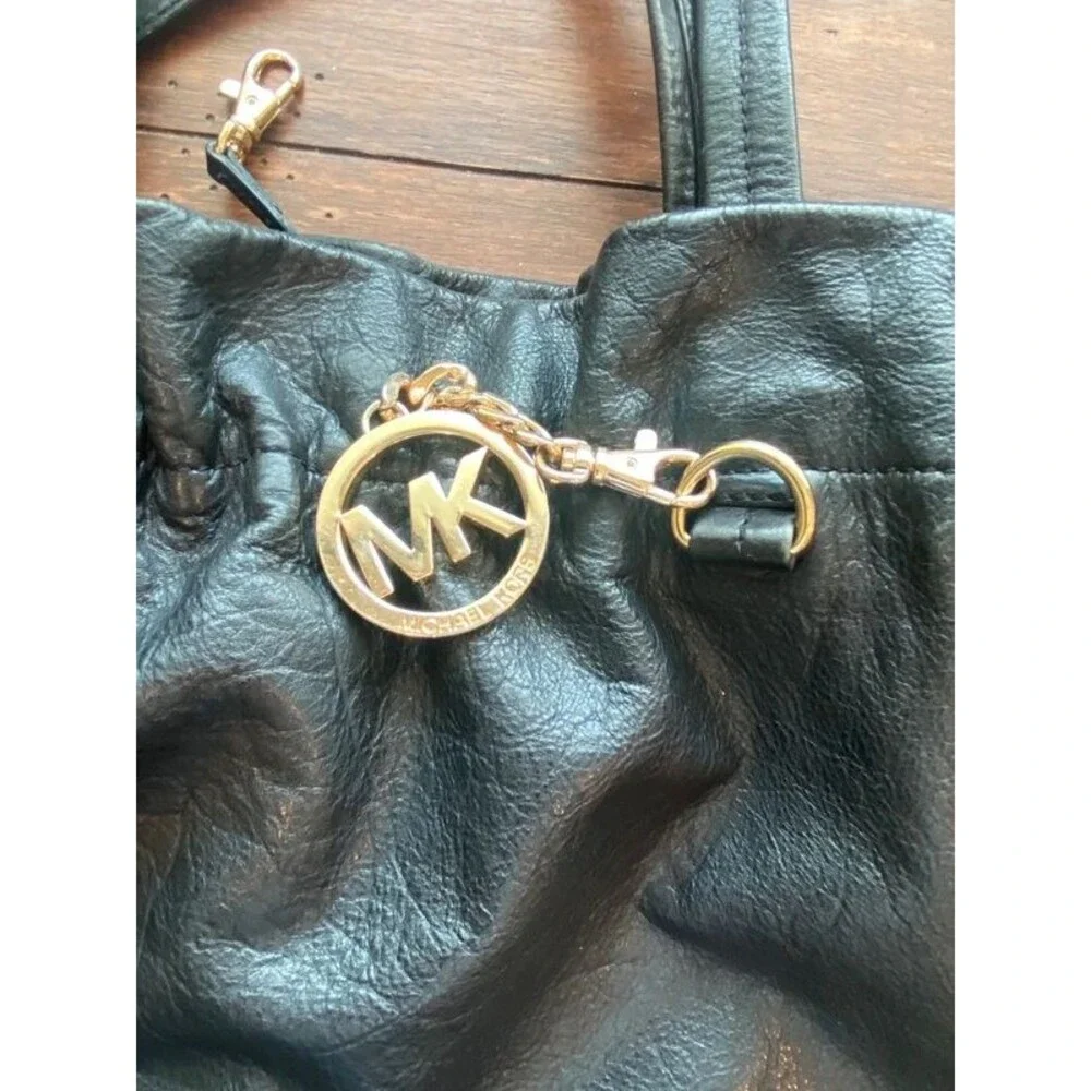 Michael Kors Black Bag Purse Should Hand Bag Leather with Charm